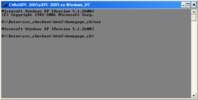 Angepasster Kommandozeilenprozessor unter Windows (Klicken fr vergrerte Darstellung)